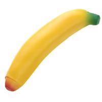 Stressbal banaan - foam - 17 cm - antistress - uitrekbare banaan - tot 24 cm