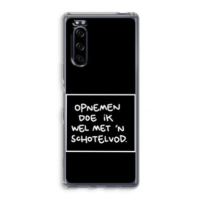 Schotelvod: Sony Xperia 5 Transparant Hoesje