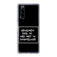 Schotelvod: Sony Xperia 5 Transparant Hoesje