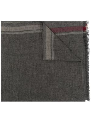 Brunello Cucinelli écharpe en maille fine - Gris
