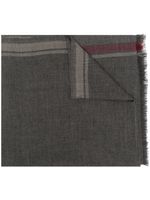 Brunello Cucinelli écharpe en maille fine - Gris