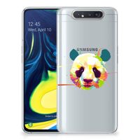 Samsung Galaxy A80 Telefoonhoesje met Naam Panda Color - thumbnail