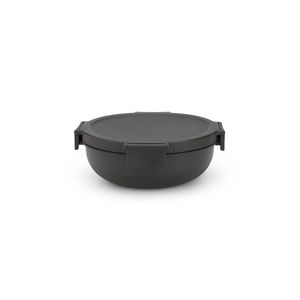 Brabantia Make & Take salade lunchkom 1,3 liter, kunststof - Dark Grey