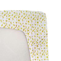 Lenzuolo con angoli per bambini in jersey con stampa Savannah, giallo, 70x140 cm