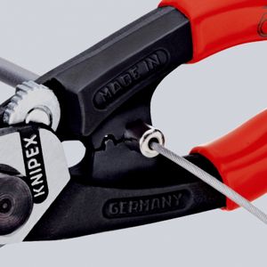 Knipex KNIPEX 95 62 190 T Draadkabelschaar Geschikt voor (striptechniek) Eindhuls 7 mm 7