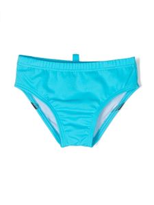 DSQUARED2 KIDS slip de bain à logo imprimé - Bleu