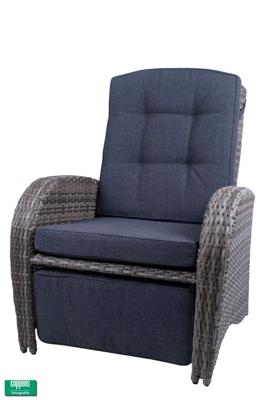 Qopps Casablanca stoel met voetstuk licht Grijs