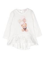 Monnalisa t-shirt à imprimé graphique - Blanc