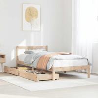 Bedframe zonder matras massief grenenhout 90x190 cm