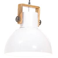 VidaXL Hanglamp industrieel rond 25 w e27 40 cm wit