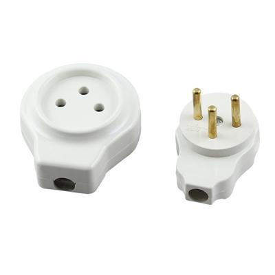 16A cilindrische mannelijke vrouwelijke Butt joint tripolaire power plug