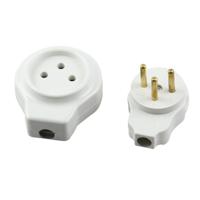16A cilindrische mannelijke vrouwelijke Butt joint tripolaire power plug