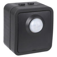 Q-Link Bewegingsmelder | Opbouw | Met Sensor En Schakelaar | IP54 | Zwart - 00.946.95