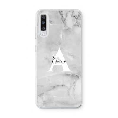 Ivory Marble: Samsung Galaxy A70 Transparant Hoesje