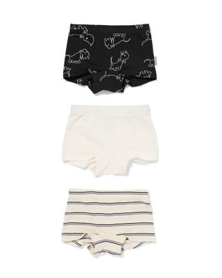 HEMA Takkie Kinderboxers Stretch Katoen - 3 Stuks Zwart (zwart)