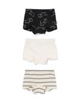HEMA Takkie Kinderboxers Stretch Katoen - 3 Stuks Zwart (zwart)