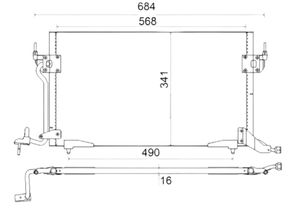 Condensor, airconditioning AC182001S