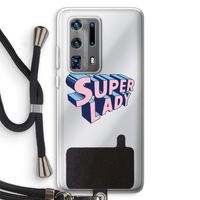 Superlady: Huawei P40 Pro Plus Transparant Hoesje met koord