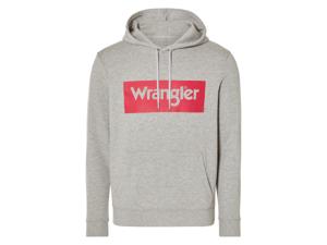 Wrangler Heren hoodie (Lichtgrijs gemêleerd, XL)