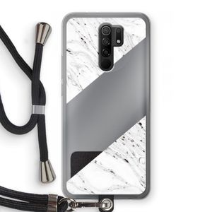 Biggest stripe: Xiaomi Redmi 9 Transparant Hoesje met koord