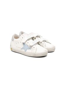 Golden Goose Kids baskets Old School en cuir - Blanc