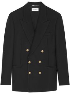 Saint Laurent blazer à boutonnière croisée - Noir