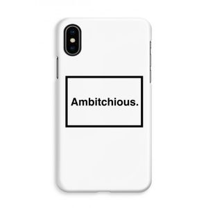 Ambitchious: iPhone Xs Volledig Geprint Hoesje