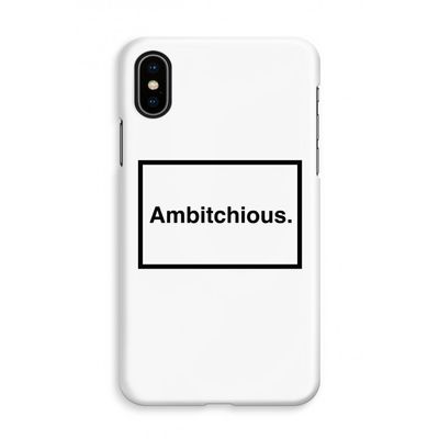 Ambitchious: iPhone Xs Volledig Geprint Hoesje