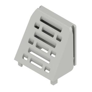 Weidmüller Afdekkap Gesloten, Met ventilatiesleuven, Voor DIN-rail montage Kunststof Grijs (b x h) 22.5 mm x 23.7 mm 500 stuk(s)