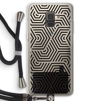 Magic pattern: Samsung Galaxy A8 (2018) Transparant Hoesje met koord