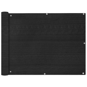 VidaXL Balkonscherm hdpe 90x400 cm antraciet