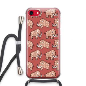 Mammoet: iPhone SE 2020 Transparant Hoesje met koord