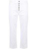 DONDUP pantalon droit à coupe courte - Blanc