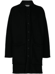 Yohji Yamamoto cardigan à col rond - Noir