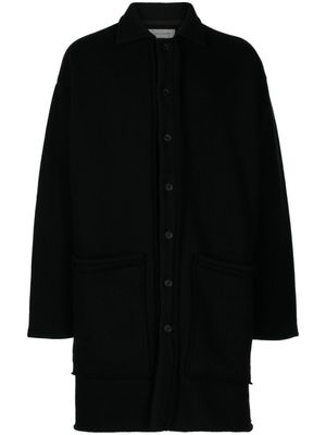 Yohji Yamamoto cardigan à col rond - Noir