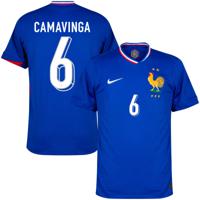 Frankrijk Shirt Thuis 2024-2025 + Camavinga 6
