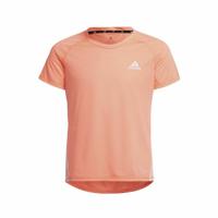 T-Shirt met Korte Mouwen voor kinderen Adidas Aeroready Three Stripes Zalm - Maat: 14-15 jaar