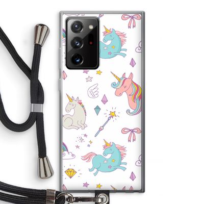 Fantasiewereld: Samsung Galaxy Note 20 Ultra / Note 20 Ultra 5G Transparant Hoesje met koord