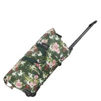 New Rebels Flora Weston Duffel Donkergroen 54L Trolley Waterafstotend