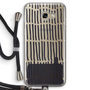 Moroccan stripes: Samsung Galaxy A5 (2017) Transparant Hoesje met koord