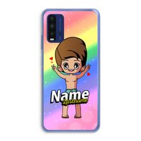 Chibi Maker man: Xiaomi Redmi 9T Transparant Hoesje