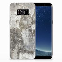 Samsung Galaxy S8 TPU Siliconen Hoesje Beton Print