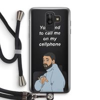 Hotline bling: Samsung Galaxy J8 (2018) Transparant Hoesje met koord