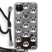 It's a Purrr Case: Pixel 4a Transparant Hoesje met koord
