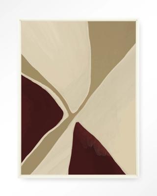 Urban Cotton Wandkleed 'Pandora' 145 x 190cm in Floating Frame - off white