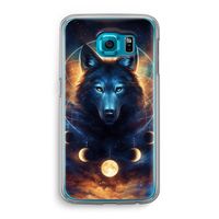 Wolf Dreamcatcher: Samsung Galaxy S6 Transparant Hoesje Wolf Dreamcatcher: Samsung Galaxy S6 Transparant Hoesje