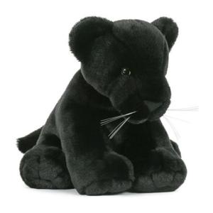Semo Pluche zwarte panter - knuffel panter - 30 cm - wilde dieren