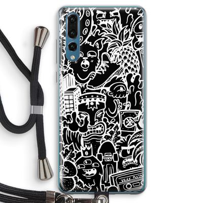 Vexx Black Mixtape: Huawei P20 Pro Transparant Hoesje met koord