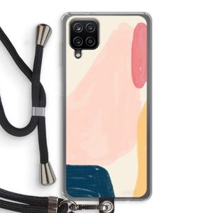 Saturday Flow: Samsung Galaxy A12 Transparant Hoesje met koord
