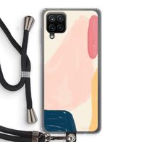Saturday Flow: Samsung Galaxy A12 Transparant Hoesje met koord